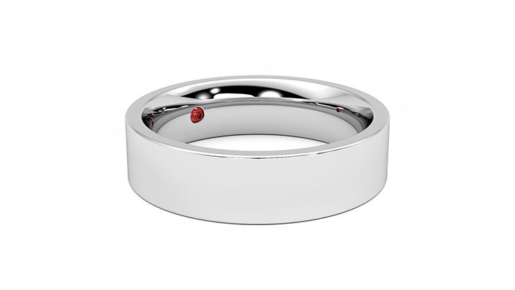 Taylor & Hart Pine Wedding Ring 360 degree image 6