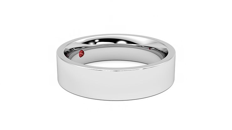 Taylor & Hart Pine Wedding Ring 360 degree image 7