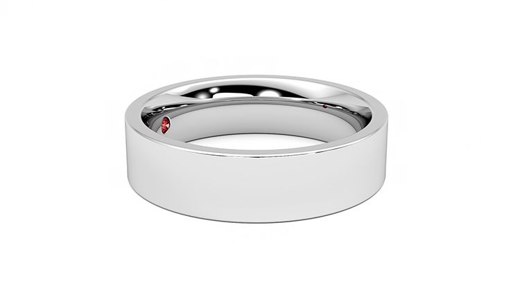 Taylor & Hart Pine Wedding Ring 360 degree image 8
