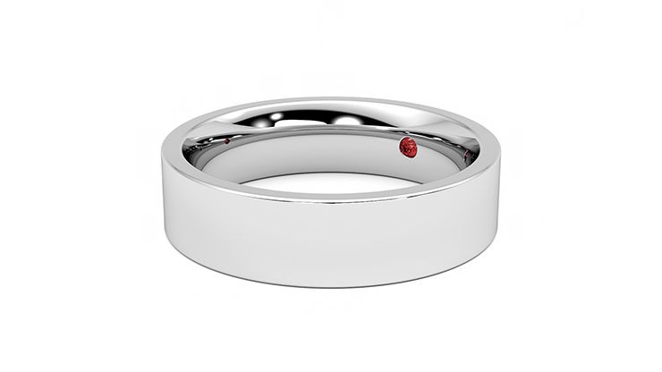 Taylor & Hart Pine Wedding Ring 360 degree image 24
