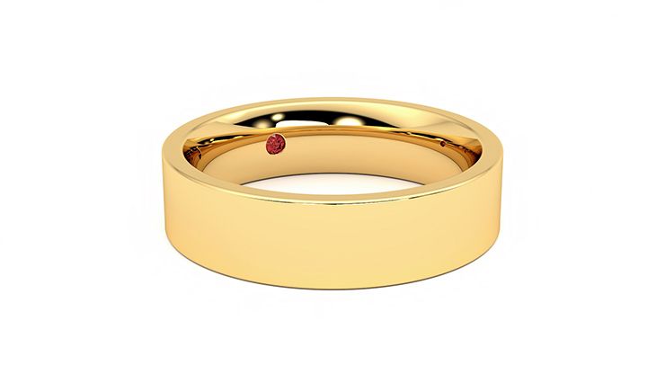 Taylor & Hart Pine Wedding Ring 360 degree image 5