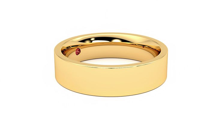 Taylor & Hart Pine Wedding Ring 360 degree image 7