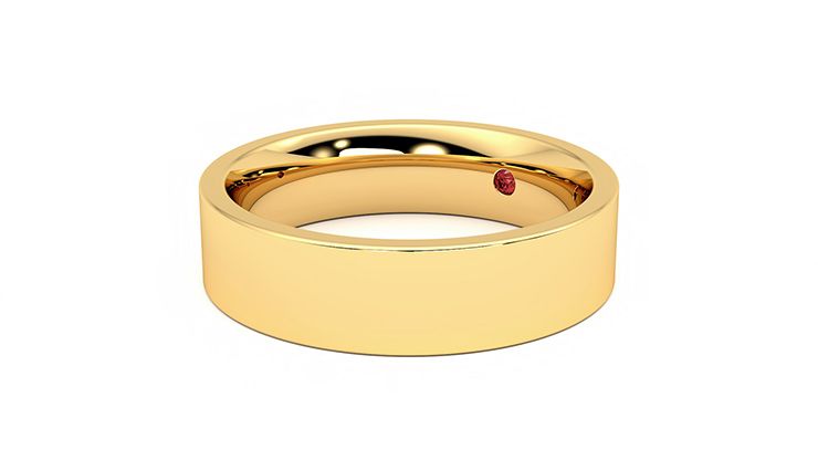 Taylor & Hart Pine Wedding Ring 360 degree image 24