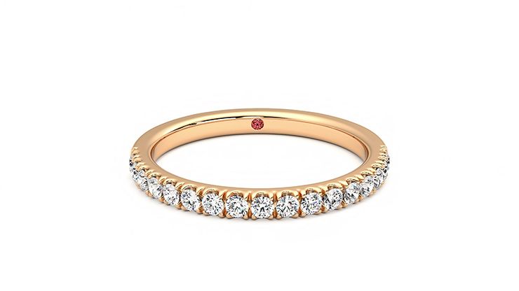 Taylor & Hart Poppy Wedding Ring 360 degree image 1