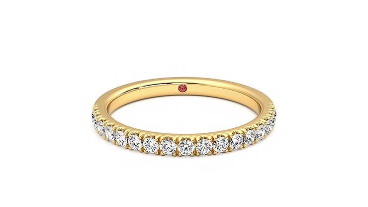 Taylor & Hart Poppy Wedding Ring 360 degree image 1