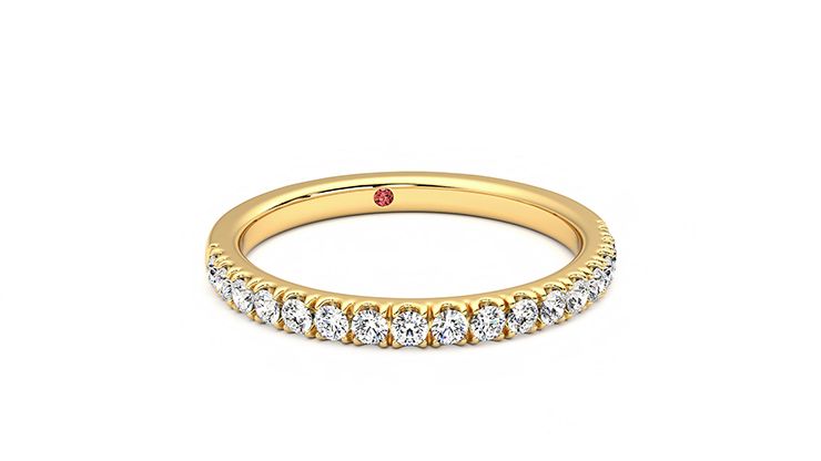 Taylor & Hart Poppy Wedding Ring 360 degree image 3