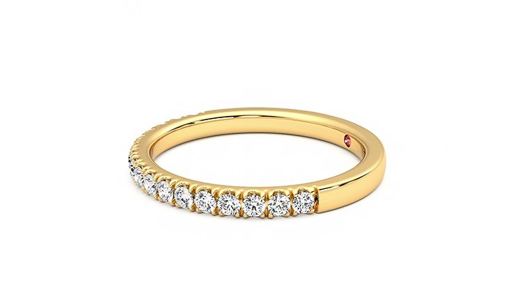 Taylor & Hart Poppy Wedding Ring 360 degree image 22