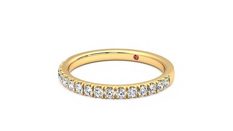 Taylor & Hart Poppy Wedding Ring 360 degree image 25