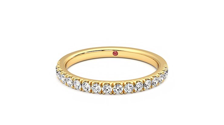 Taylor & Hart Poppy Wedding Ring 360 degree image 28