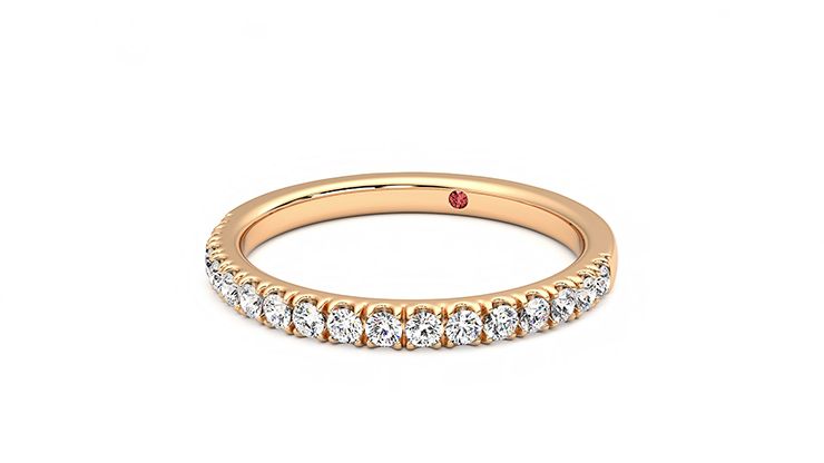Taylor & Hart Poppy Wedding Ring 360 degree image 26