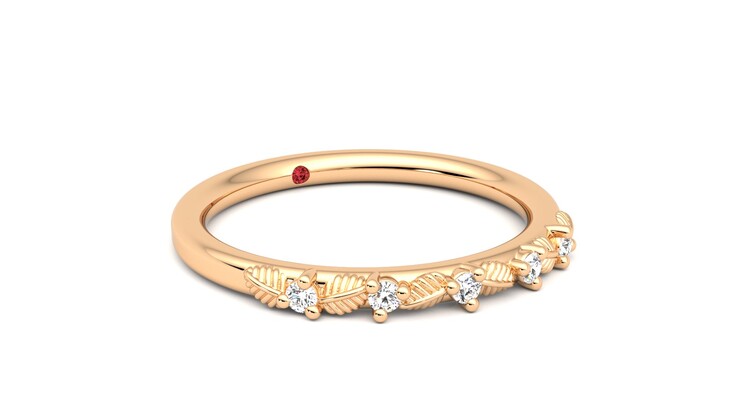 Taylor & Hart Raleyah Wedding Ring 360 degree image 5