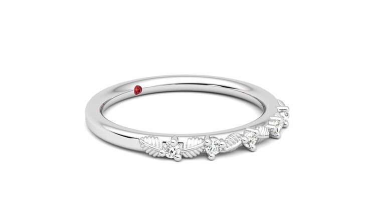 Taylor & Hart Raleyah Wedding Ring 360 degree image 6