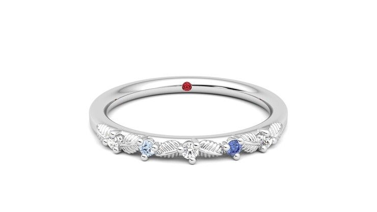 Taylor & Hart Raleyah Wedding Ring 360 degree image 1