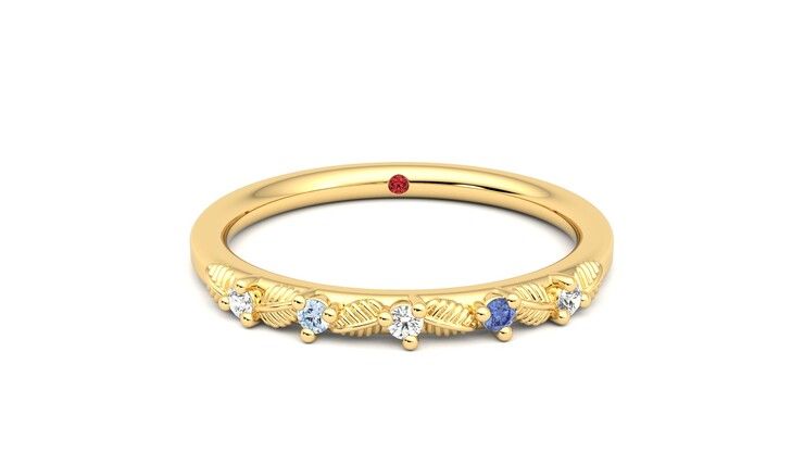 Taylor & Hart Raleyah Wedding Ring 360 degree image 1