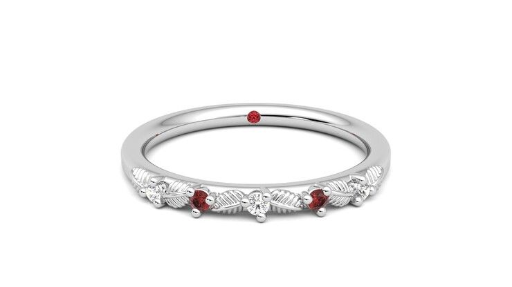 Taylor & Hart Raleyah Wedding Ring 360 degree image 1