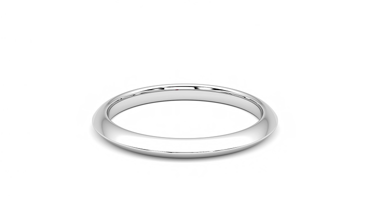 9ct White Gold Heavyweight Court Wedding Ring - 3mm - R5573 | F.Hinds  Jewellers
