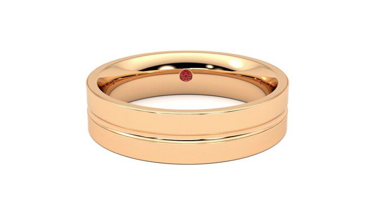 Taylor & Hart Ridge Wedding Ring 360 degree image 1