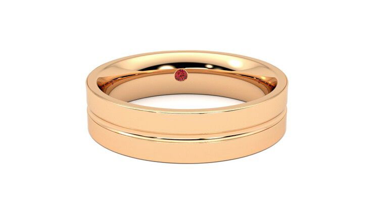 Taylor & Hart Ridge Wedding Ring 360 degree image 2