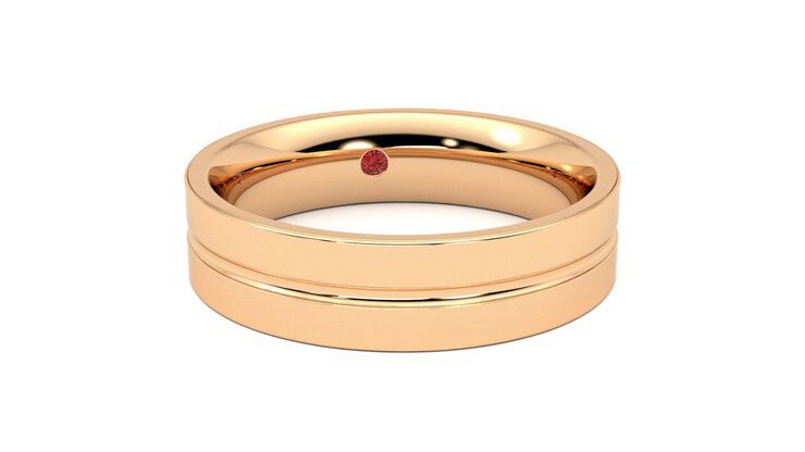 Taylor & Hart Ridge Wedding Ring 360 degree image 3