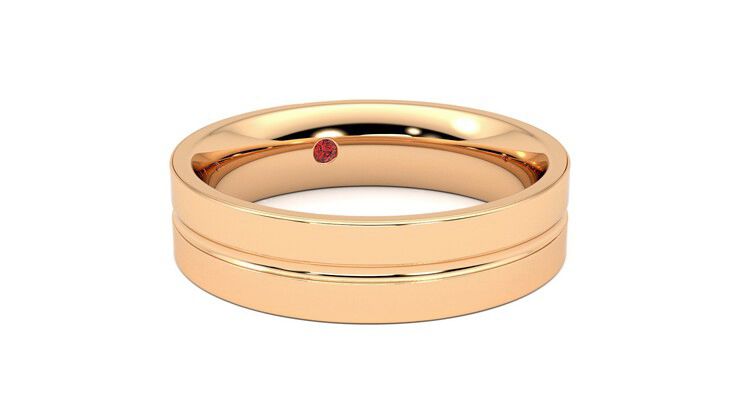 Taylor & Hart Ridge Wedding Ring 360 degree image 4
