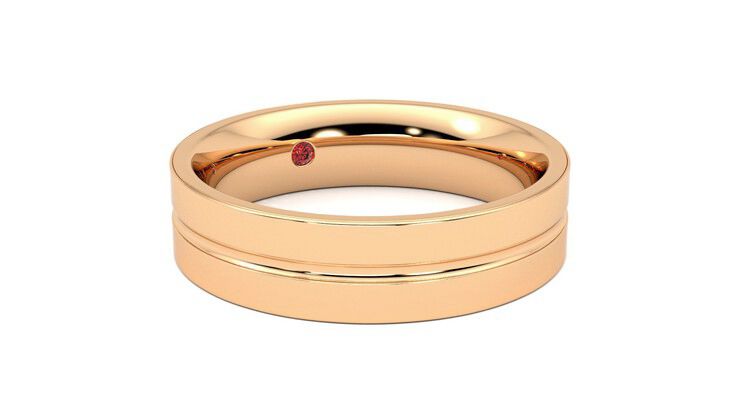 Taylor & Hart Ridge Wedding Ring 360 degree image 5