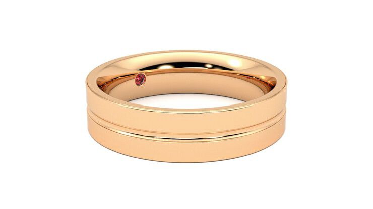 Taylor & Hart Ridge Wedding Ring 360 degree image 6