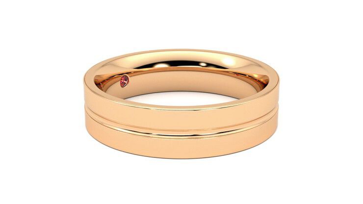 Taylor & Hart Ridge Wedding Ring 360 degree image 7