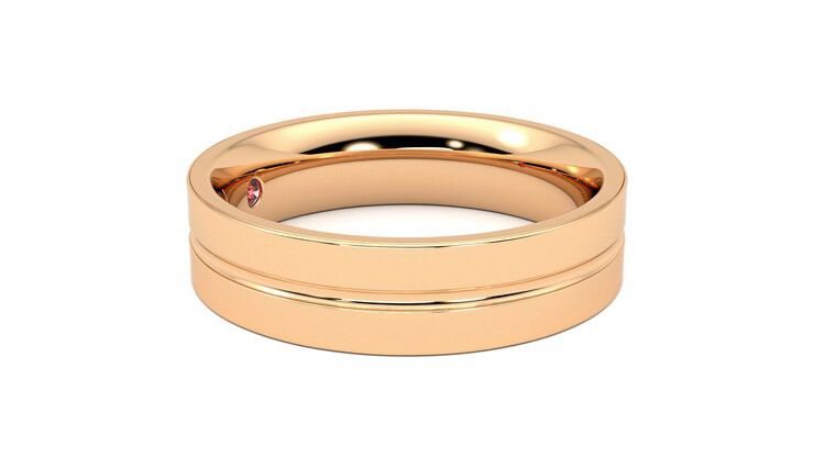 Taylor & Hart Ridge Wedding Ring 360 degree image 8