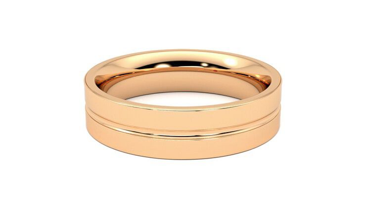 Taylor & Hart Ridge Wedding Ring 360 degree image 11