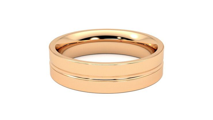 Taylor & Hart Ridge Wedding Ring 360 degree image 12