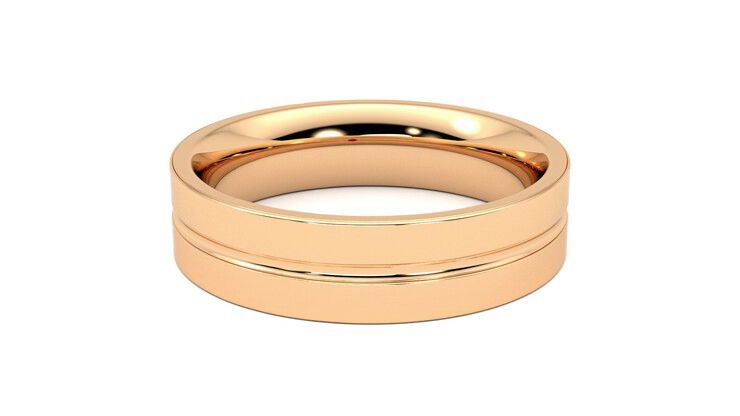 Taylor & Hart Ridge Wedding Ring 360 degree image 16