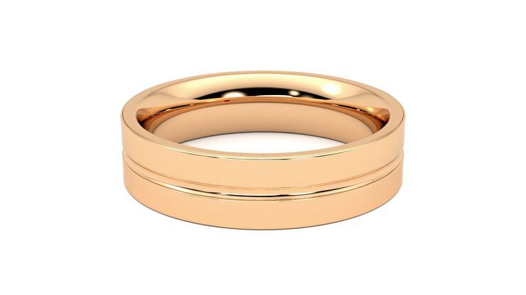 Taylor & Hart Ridge Wedding Ring 360 degree image 18