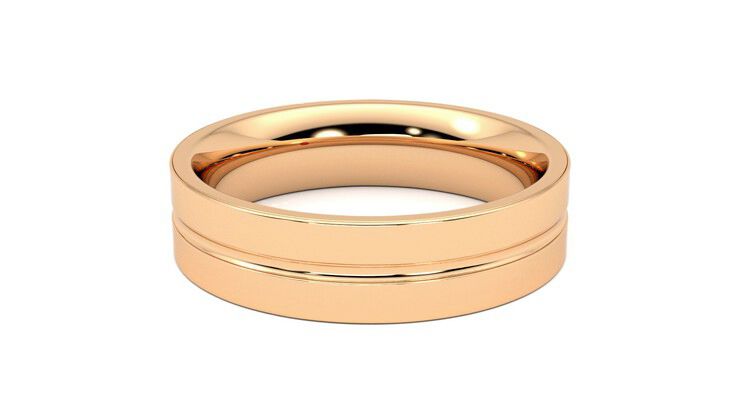 Taylor & Hart Ridge Wedding Ring 360 degree image 19