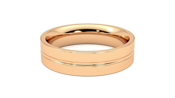 Taylor & Hart Ridge Wedding Ring 360 degree image 20