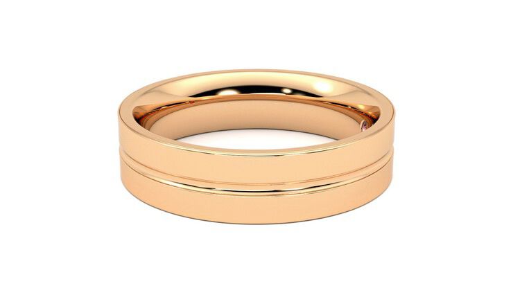 Taylor & Hart Ridge Wedding Ring 360 degree image 21