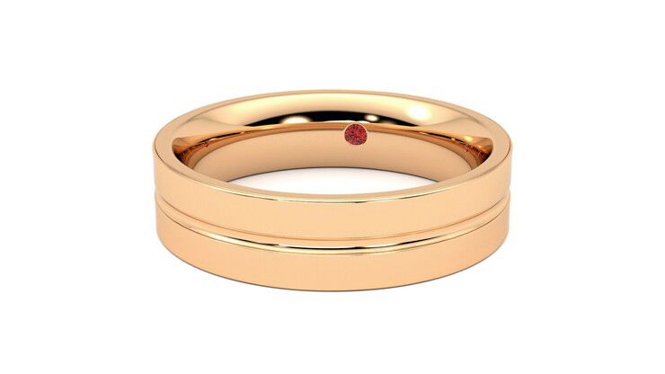 Taylor & Hart Ridge Wedding Ring 360 degree image 27