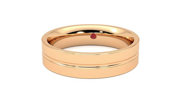 Taylor & Hart Ridge Wedding Ring 360 degree image 28