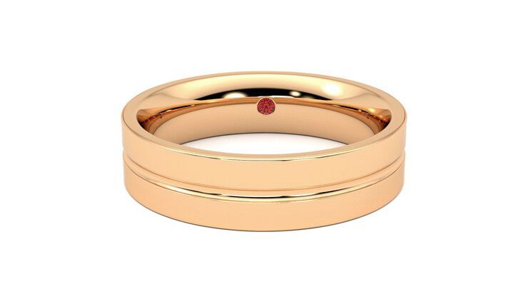 Taylor & Hart Ridge Wedding Ring 360 degree image 29
