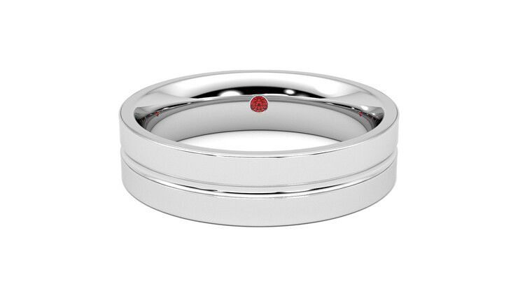 Taylor & Hart Ridge Wedding Ring 360 degree image 0