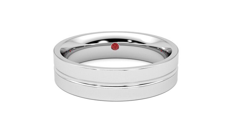 Taylor & Hart Ridge Wedding Ring 360 degree image 1