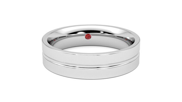 Taylor & Hart Ridge Wedding Ring 360 degree image 2