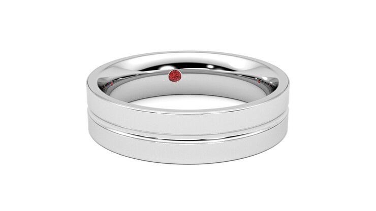 Taylor & Hart Ridge Wedding Ring 360 degree image 3