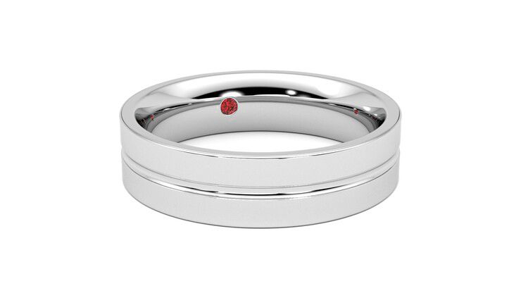 Taylor & Hart Ridge Wedding Ring 360 degree image 4