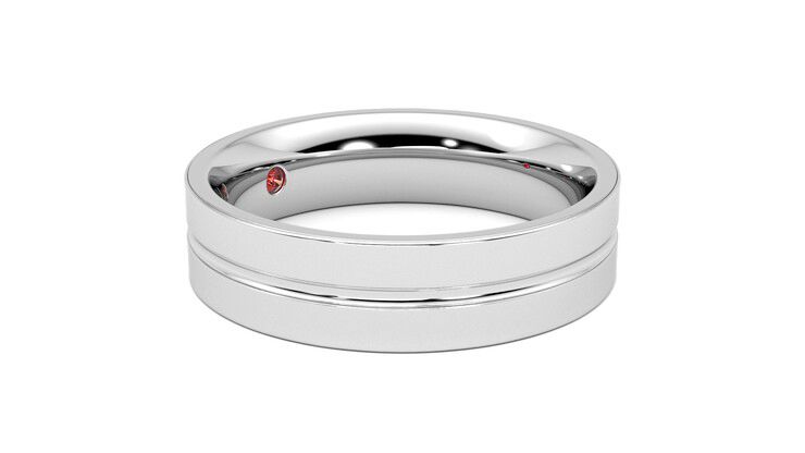 Taylor & Hart Ridge Wedding Ring 360 degree image 7