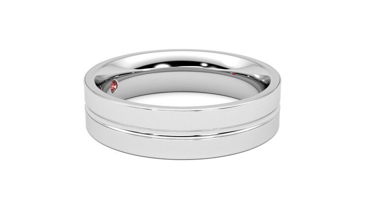 Taylor & Hart Ridge Wedding Ring 360 degree image 8