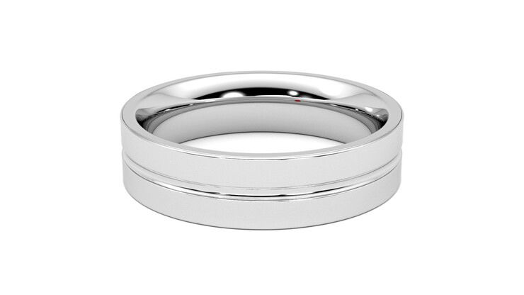 Taylor & Hart Ridge Wedding Ring 360 degree image 12