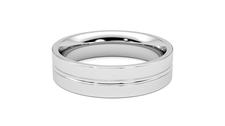 Taylor & Hart Ridge Wedding Ring 360 degree image 20