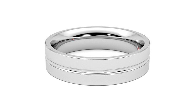 Taylor & Hart Ridge Wedding Ring 360 degree image 21
