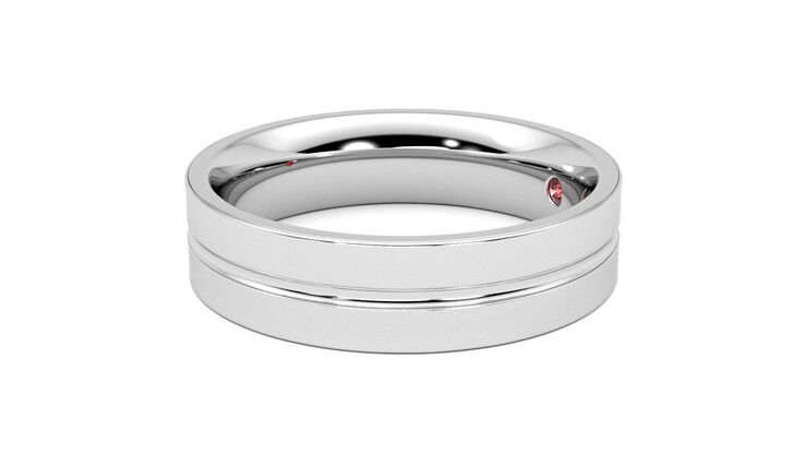 Taylor & Hart Ridge Wedding Ring 360 degree image 22