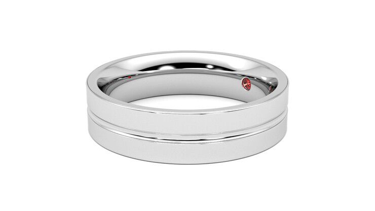 Taylor & Hart Ridge Wedding Ring 360 degree image 23